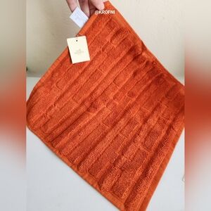 Hermes Labyrinthe Orange Cotton Towel